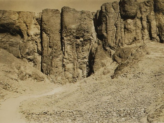 Photo of rocks in the Valley of the Kings